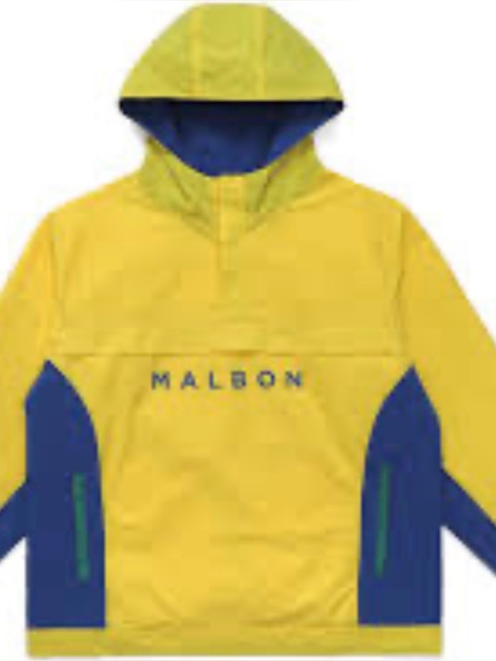 NWT Malbon Golf Buckets Storm Quarter Zip Jacket Anorak Windbreaker Hoodie sz M